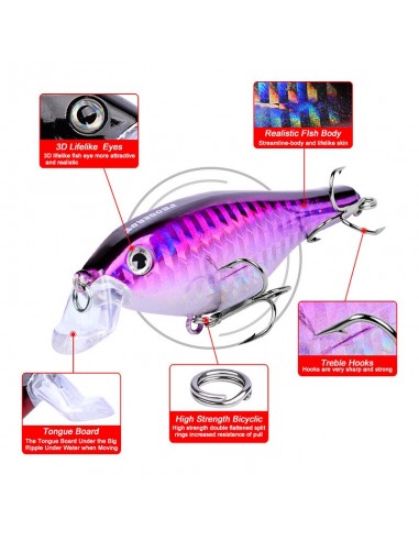 Воблер PROBEROS DW402 F, 8,5 см, 11г