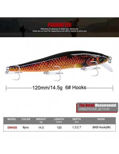 Воблер PROBEROS DW403, 12 см, 14.5г,...