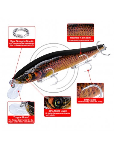 Воблер PROBEROS DW403, 12 см, 14.5г,...