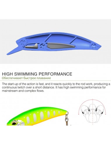 Воблер LTHTUG 5см, 5г, тонущий...