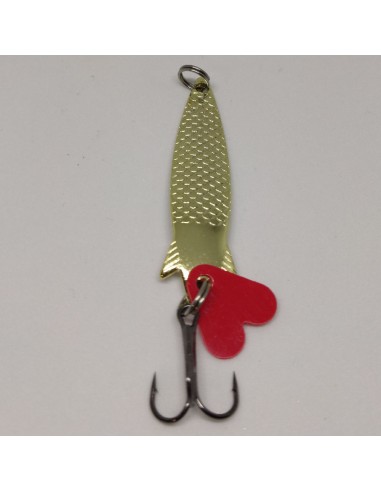 Блесна колебалка, 6см, 6г, золотистая