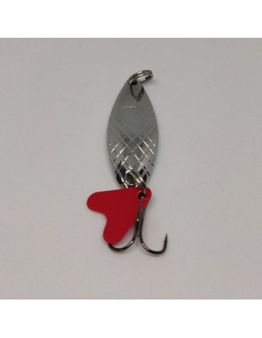 Блесна колебалка, 4см, 5г, серебристая