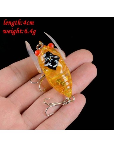 Воблер, цикада, 4см, 6,4г, цвет 3A