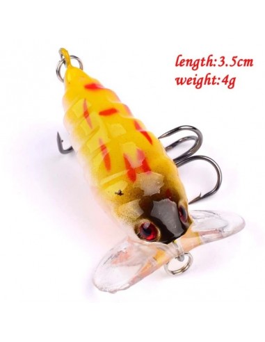 Воблер, цикада, 3,5см, 4г, цвет 2E