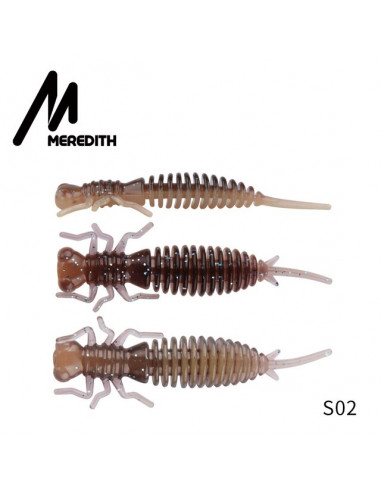 Силикон Meredith Larva 62мм, 8 штук,...