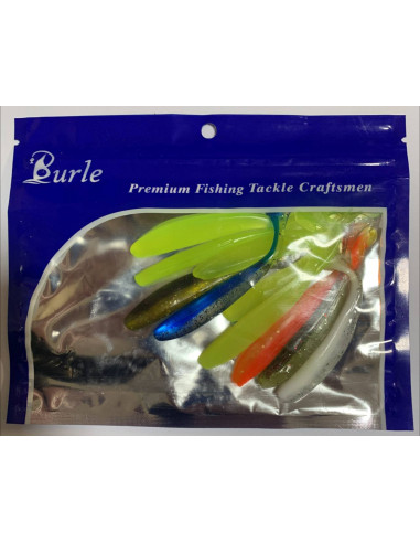 Силикон Alure 7см, 10 шт, цвет mix