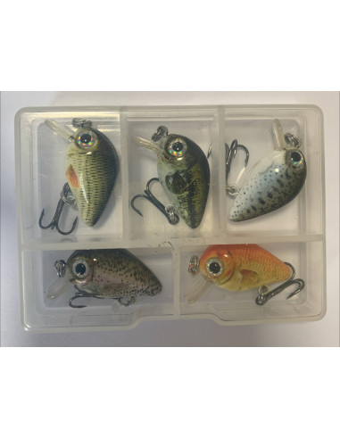 Набор из 5 воблеров, 2,5 см, 1,5г, в...