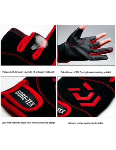 Рукавиці риболовні Daiwa, колір А