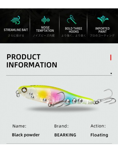 Воблер BearKing Black Powder 87F...