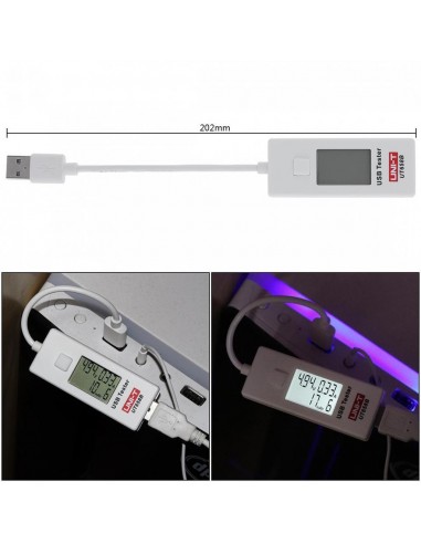 Тестер USB UT658B измеряет ток,...